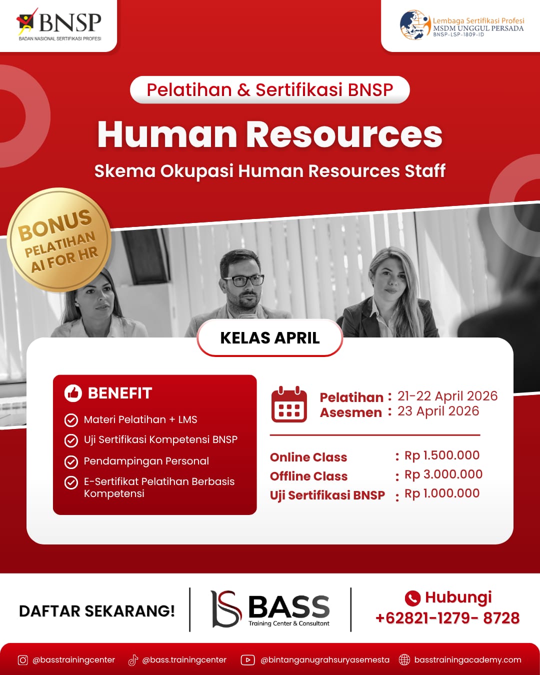 Human Resources Staff April