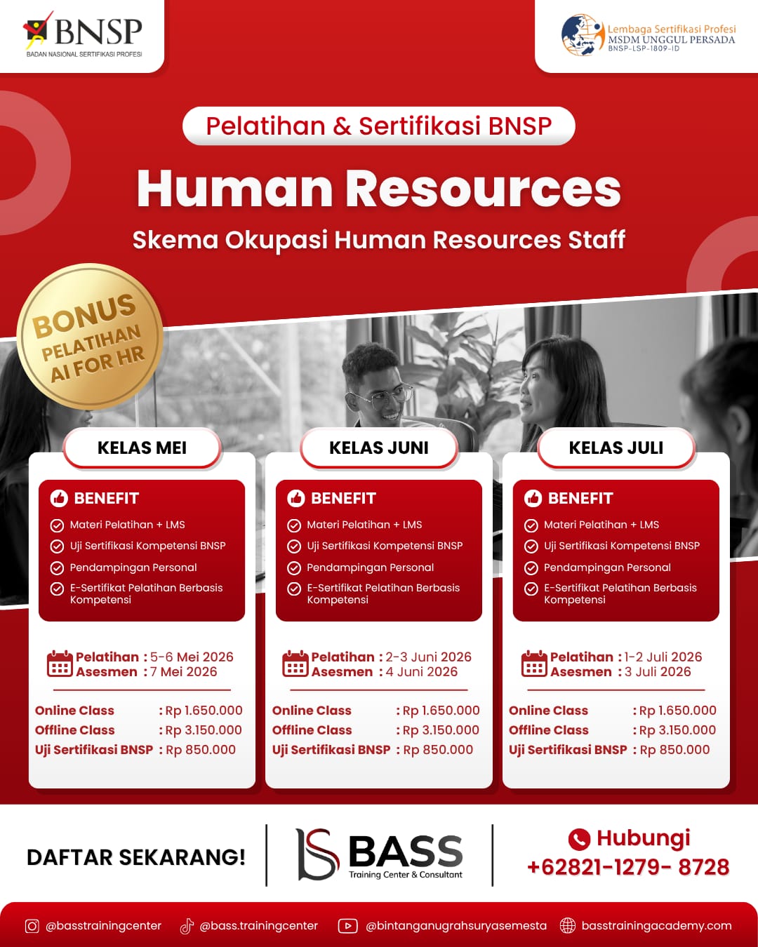 Human Resources Staff Mei Juli