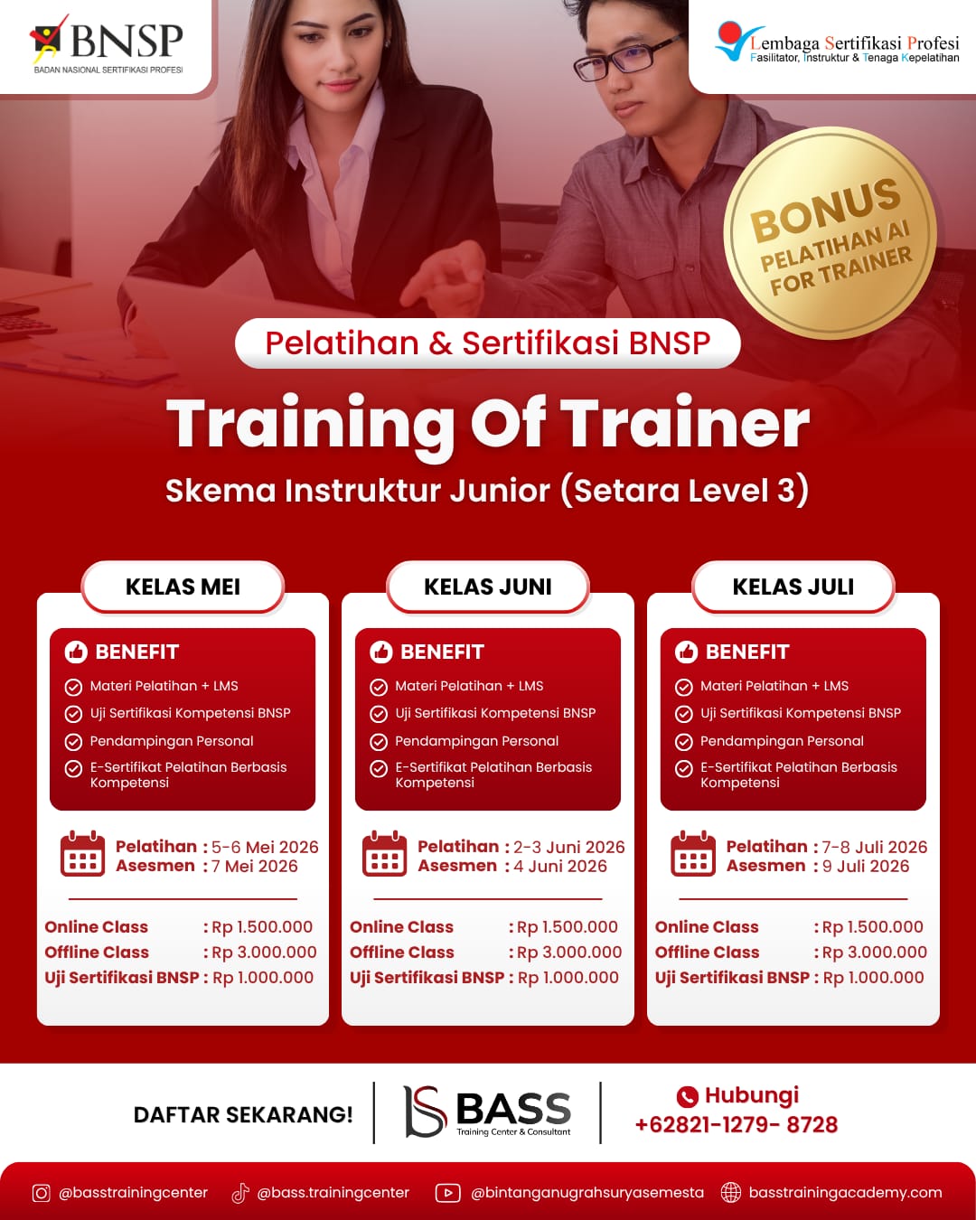 Training of Trainer Instruktur Junior Mei Juli