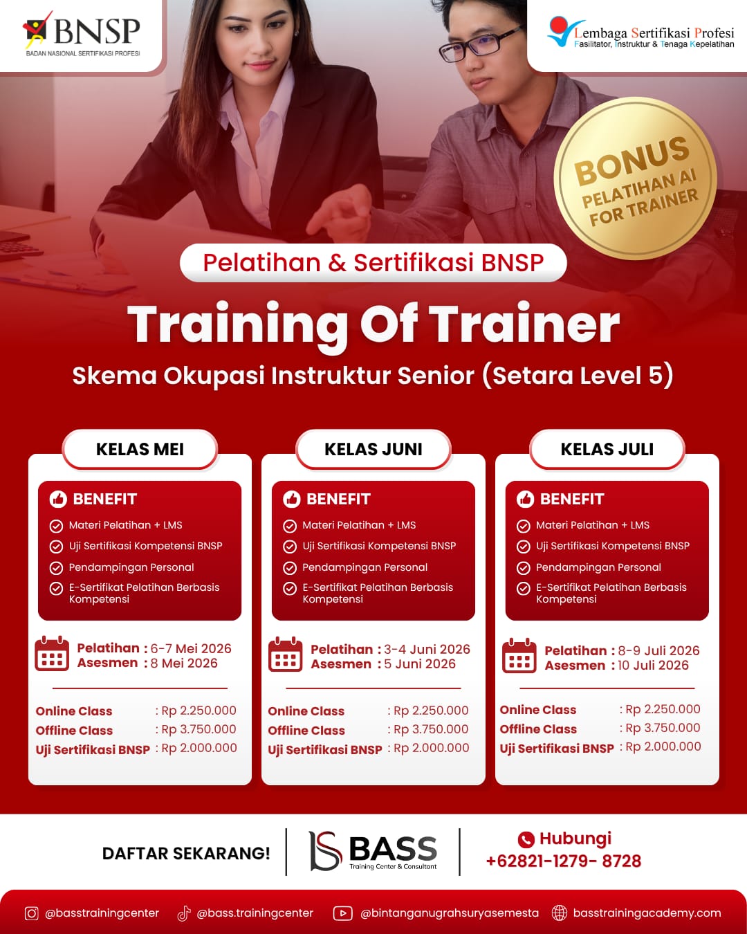 Training of Trainer Instruktur Senior Mei Juli